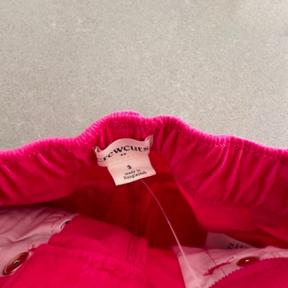 NWT-J. Crew Factory Kids 3T Pink Corduroy Pants - Picture 4 of 5